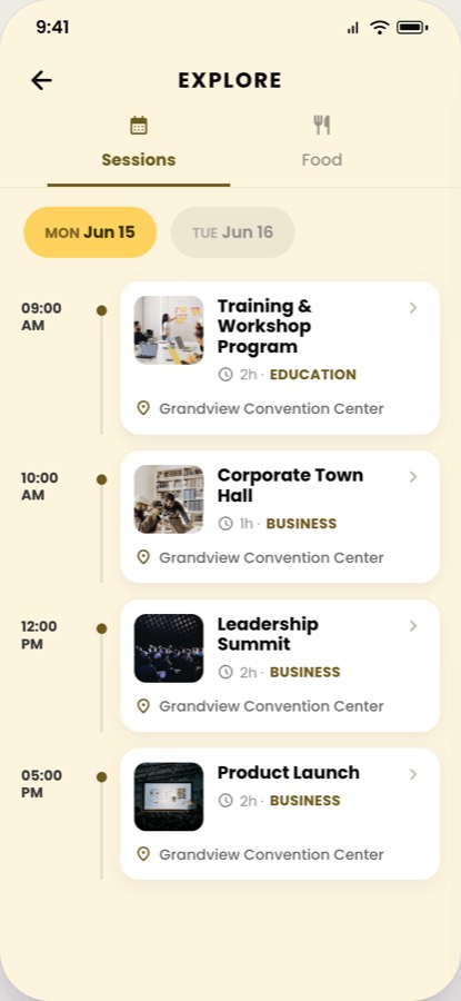 Explore agenda